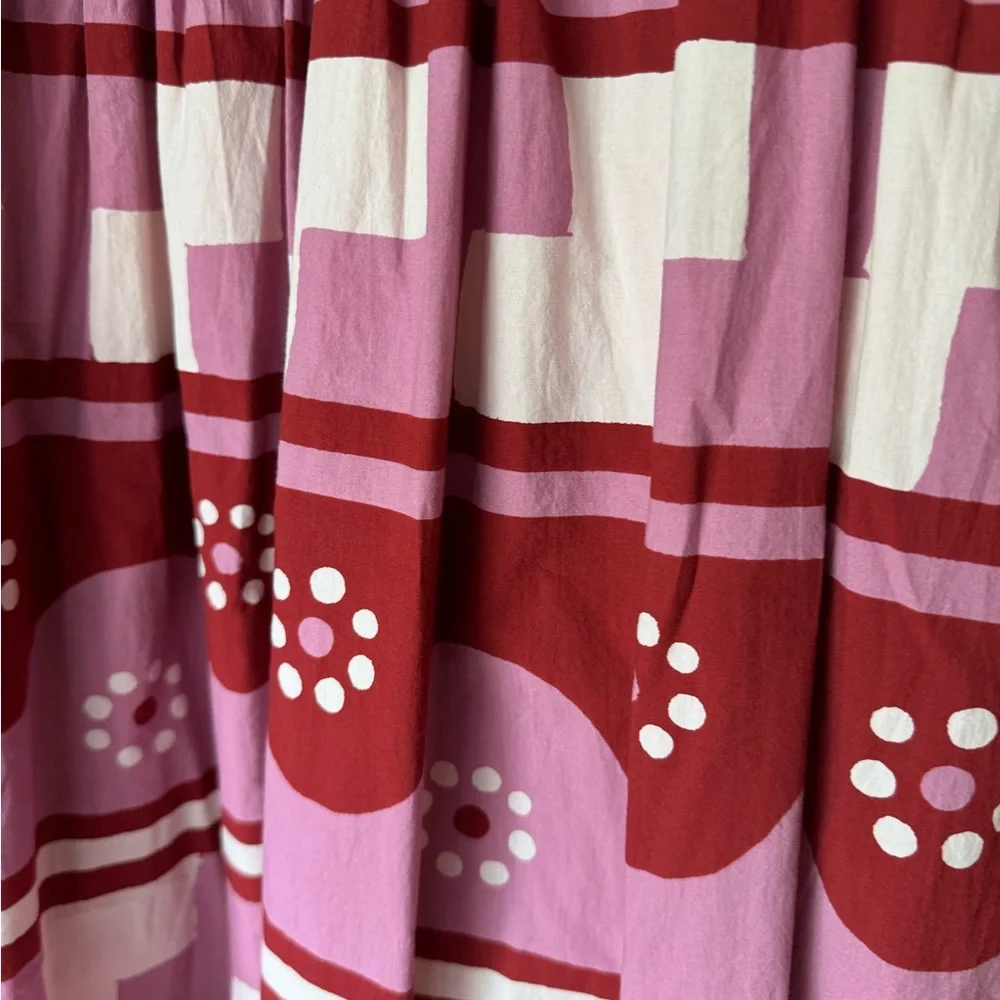 Madewell Pink & Dark Pink Floral Smocked Mini Dress - Picture 5 of 11